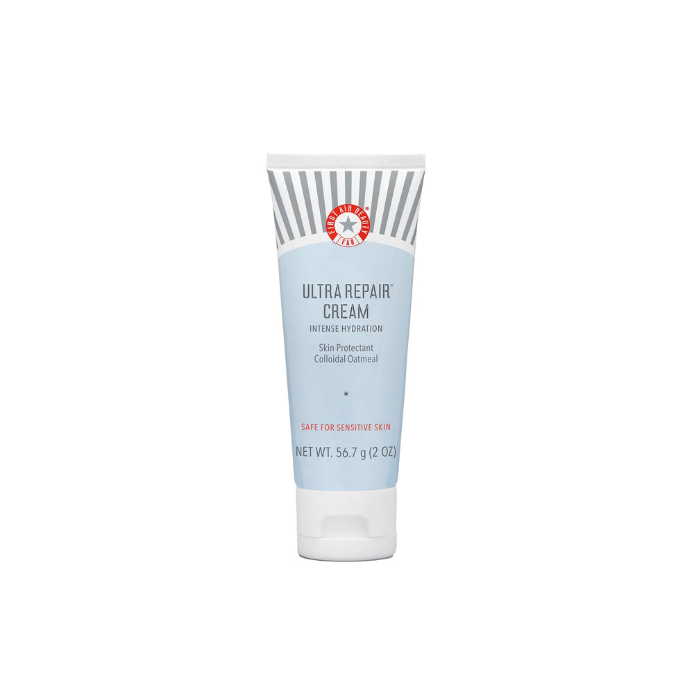 First Aid Beauty Ultra Repair Cream dans le pot, hydratation rapide et durable.