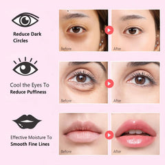 Firstfly emballage coffret masques yeux et levres, cadeau élégant.