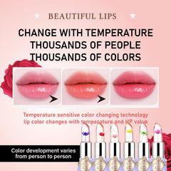 Effet changement couleur selon temperature Firstfly rouge a levres