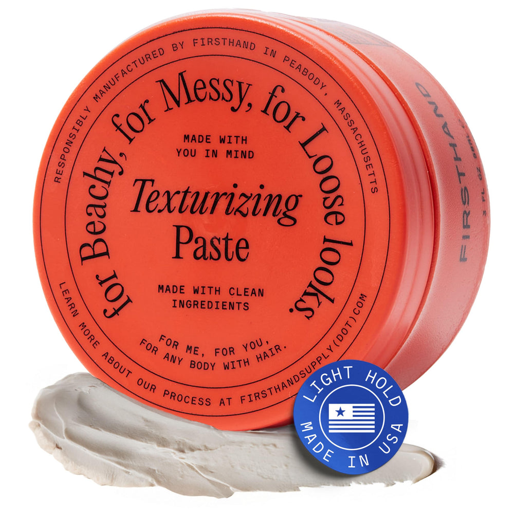 Firsthand pâte texturisante — bouteille, contrôle léger durable et fini naturel.