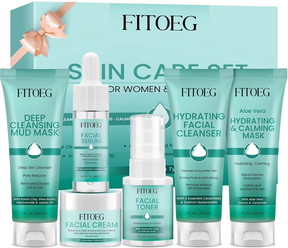 FITOEG ensemble soin visage jeunesse : kit pratique pour routine quotidienne.