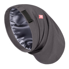 Bonnet satin Fittia grand pour hommes et tresses torsadées, maintien nocturne fiable.