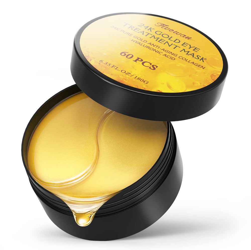 Boîte Fivewan 24k Or sous-yeux avec 60 patchs pour réduire les poches et les cernes.