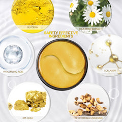 Ingrédients : collagène, or 24k et hyaluronique pour hydrater.