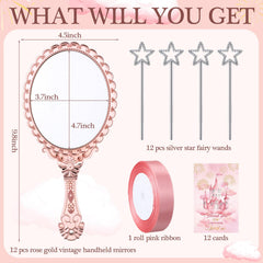 Détail embossé Fiwochic sur miroir vintage, allure élégante pour fêtes