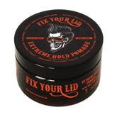 Fix Your Lid bocal pomade extrême tenue, maintien durable pour coiffage toute la journée