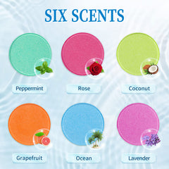 Tablette douche Fizzgarden menthe, sensation rafraîchissante pendant la douche.