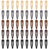 Pinces FLAREANN beige brillantes, maintien discret pour mèches et frange.