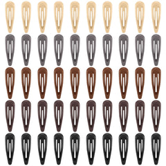 Pinces FLAREANN beige brillantes, maintien discret pour mèches et frange.