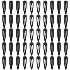 Pinces FLAREANN noires brillantes, 2 pouces, look quotidien net