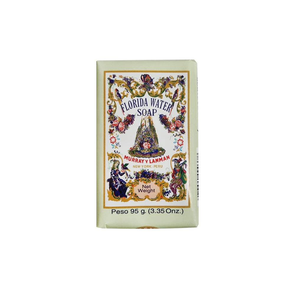 Savon Florida Water en barre, paquet de quatre, idéal pour une routine parfumée.