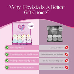 Tablettes jasmin Flovista, parfum floral apaisant.