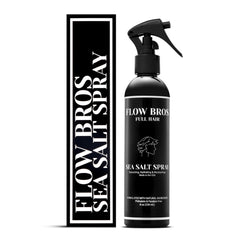 Flow Bros spray sel de mer – bouteille visible, volume et texture naturelle.