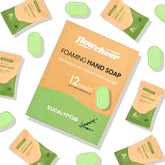 Flowcheer tablettes recharge mousse main eucalyptus offrant une mousse douce et hydratante.