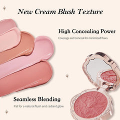 Flower Knows Little Angel crème-blush, packaging rosace médiévale, élégant sur la coiffeuse.