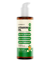 FLOWHYET huile vitamine E bouteille 300ml, absorption rapide pour le visage.
