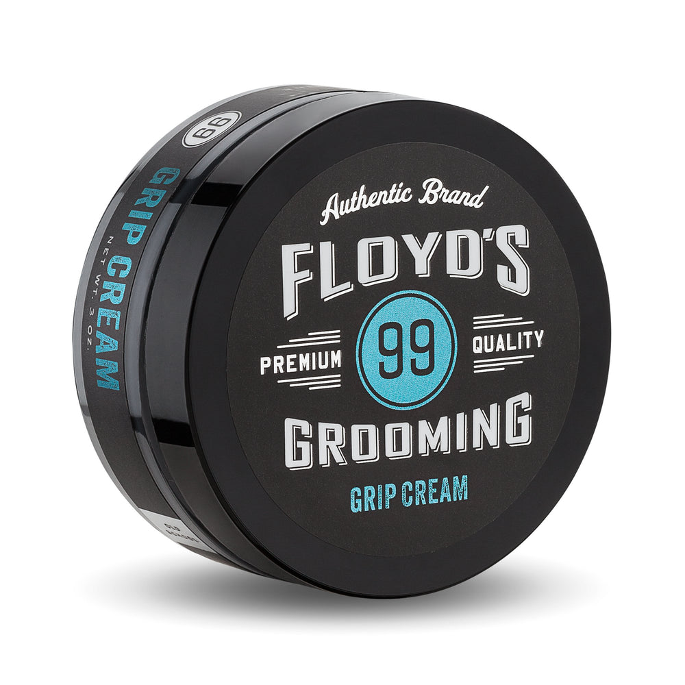Floyd's 99 Crème coiffage – bouteille affichant le maintien durable