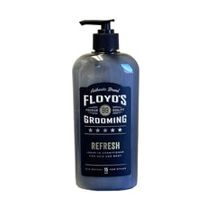 Floyd's 99 Refresh bottle pour for easy detangling and color protection.