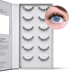 FlutterHabit Water Lily Lash Clusters: application facile à réaliser à domicile.