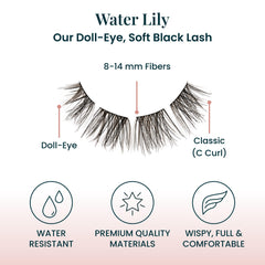 FlutterHabit Water Lily Lash Clusters: tenue légère et confortable au quotidien.