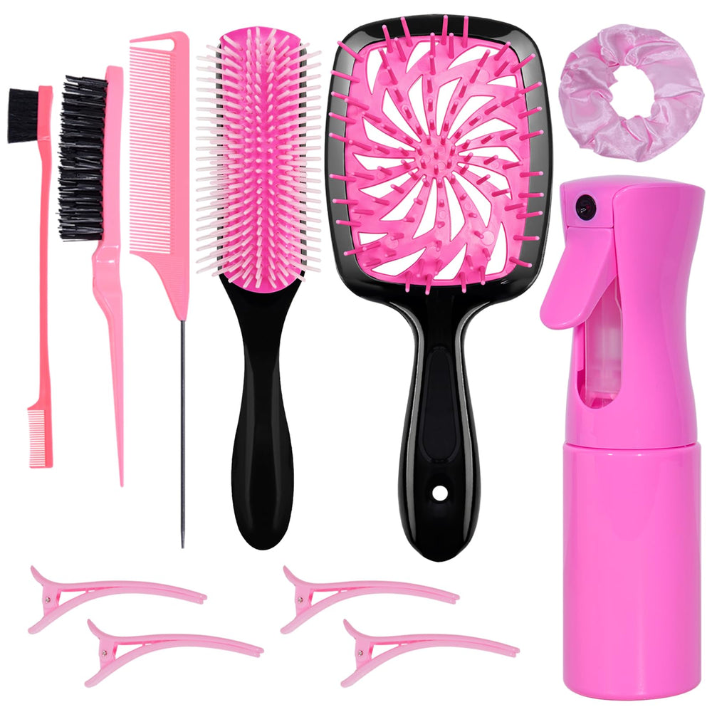 FlyLanyards ensemble-brosses-cheveux-11-pieces, démêlage facile et coiffage quotidien.