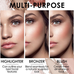 FOCALLURE bronzer matte – contours naturels et longue tenue
