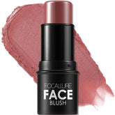 FOCALLURE Cream Blush Dark Rose sur packaging, pratique et retouches rapides.