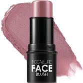 FOCALLURE Crème Blush Stick Ombre Dusty Orchid sur les joues, effet naturel durable.