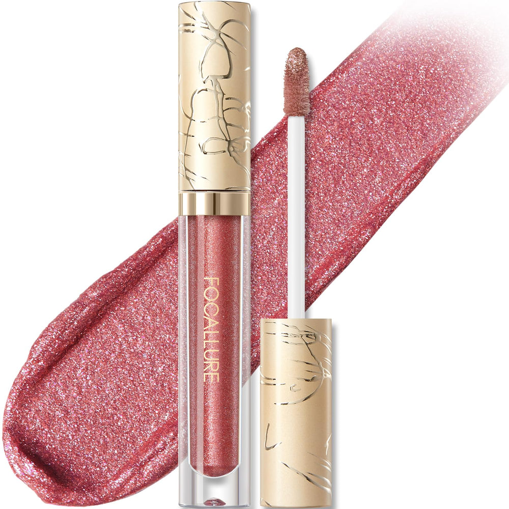 FOCALLURE Rouge Liquide Métallique – emballage élégant pour prévisualiser la couleur