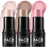 FOCALLURE trio contour crème — aperçu avant-après pour un visage sculpté et lumineux.