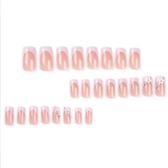 Ongles Foccna brillant avec paillettes rose, look chic instantané.