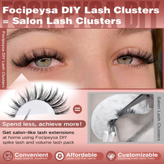 Focipeysa bases de cils bas 5-6mm pour accentuer l’œil