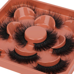 Cils Focipeysa 3D naturels dramatiques pour un volume visible.