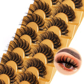 Focipeysa: faux cils fluffy mink 17 mm pour volume naturel.