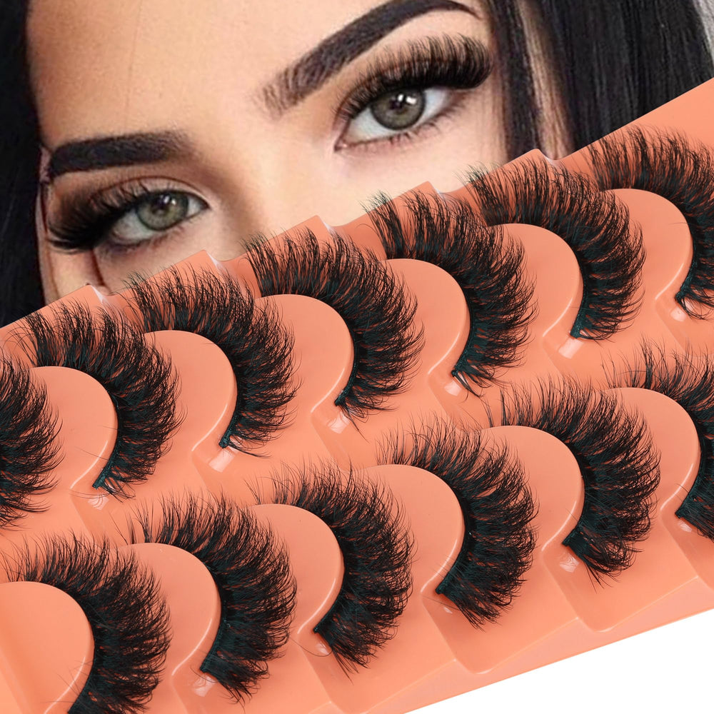 Cils Focipeysa Fluffy 16mm, regard cat-eye naturel et lumineux.