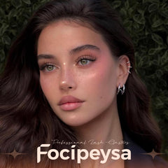 Focipeysa extensions cils plumeux kit, application facile à domicile.