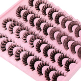 Focipeysa false lashes natural look 14-17mm for everyday elegance