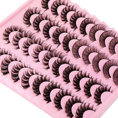 Focipeysa false lashes natural look 14-17mm for everyday elegance