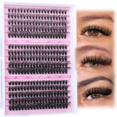Kit Focipeysa cils clusters 300 pièces prêt pour faire soi-même à domicile.