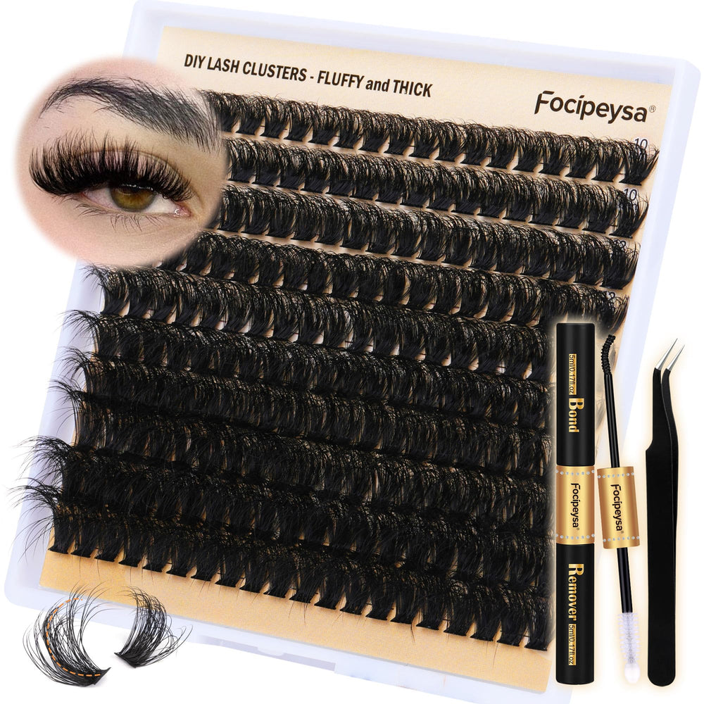Focipeysa kit cils volume 200 pièces, préparation rapide pour un beau regard.
