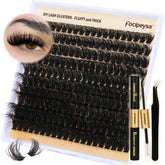 Focipeysa kit cils volume 200 pièces, préparation rapide pour un beau regard.
