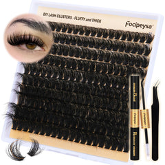 Focipeysa kit cils volume 200 pièces, préparation rapide pour un beau regard.