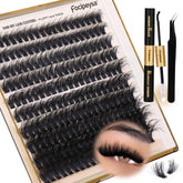 Kit Focipeysa extensions cils 200D pour volume fluffy et dense à domicile