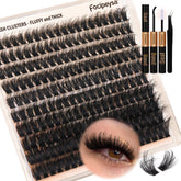 Kit Focipeysa extensions cils volume complet prêt à poser chez soi.