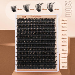 Focipeysa – longueurs 14-20mm D-Curl pour un regard naturel
