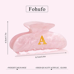 Fohufo clip quotidien rose, parfait pour bureau et sorties.