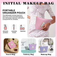 Trousse Fohufo voyage en couleurs tendance – rose, bleu et lavande