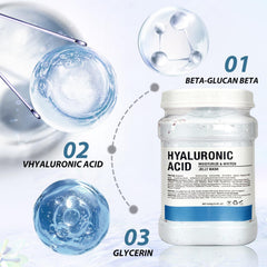 Application du masque Jelly Fokiabin sur le visage, couverture complète