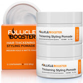 FOLLICLE BOOSTER pomade lot-2 ensemble : tenue naturelle et pratique.