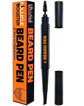 Stylo Follicle Booster en action sur barbe pour application ciblée et rapide